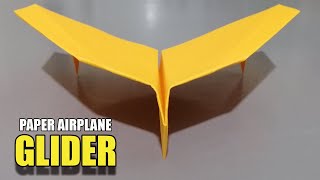 How To Fold Paper Airplane EASY for Longest Fly  Paper Airplane Glider [upl. by Ian]