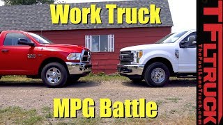 Ford F250 vs Ram 2500 Which HD Work Truck Is The MPG Champ [upl. by Kernan]