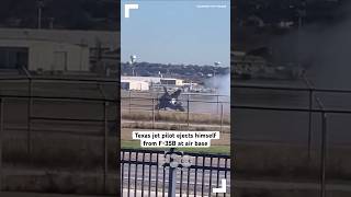 Texas pilot ejects from F35B near White Settlement [upl. by Eniak]