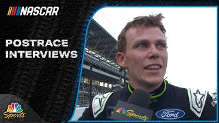 NASCAR Xfinity Series POSTRACE INTERVIEWS Pennzoil 250  72024  Motorsports on NBC [upl. by Introk]