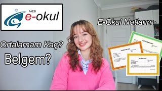 EOKUL NOTLARIM11Sınıf 1Dönem 2Yazılı SonuçlarımOrtalamam Ecre Ay [upl. by Soilisav176]