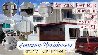 Our dream homeFinallyrenovated na Sonoma Residences Sta Maria Bulacancorner unit 61sqm lot area [upl. by Yenal]