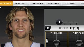 Dirk Nowitzki Face Creation  NBA 2K20 Mobile  𝗲𝘆𝗼 [upl. by Wheeler]