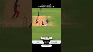 Alzarri Joseph 1 Over 3 Wickets in IPL 😱 Real Cricket Swipe shorts [upl. by Eirrak]