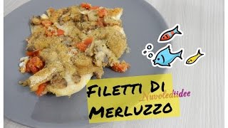 Ricetta Filetti di Merluzzo con Pomodorini e Funghi [upl. by Adnoyek579]