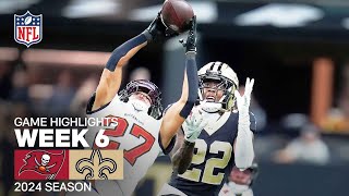 Tampa Bay Buccaneers vs New Orleans Saints  2024 Week 6 Game Highlights [upl. by Wolfy]