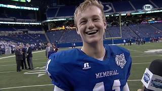 Evansville Memorials Michael Lindauer has family bragging rights after winning state title [upl. by Nagirrek]