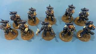 Warhammer 40k Ultramarines Primaris Infiltrators Painting Overview [upl. by Bazil]