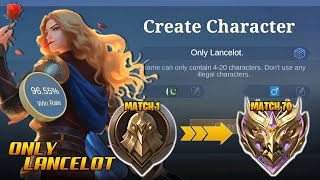 I ONLY played LANCELOT from WARRIOR to MYTHIC solo ranked [upl. by Kory]