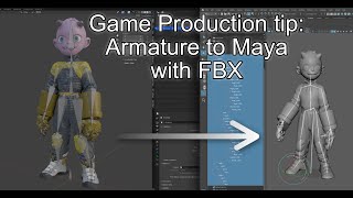 Armature from Blender to Maya production tip [upl. by Drawoh]