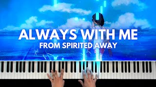 Always With Me from Spirited Away Piano Visualizer [upl. by Aba]