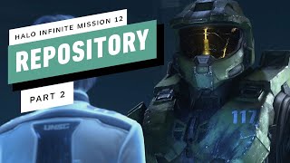 Halo Infinite Legendary Campaign Walkthrough  Mission 12 Repository Part 2 4K60FPS [upl. by Asilet]