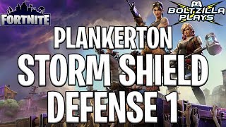 Fortnite Plankerton Storm Shield Defense 1 [upl. by Aneekal]