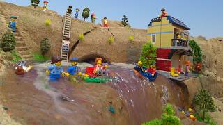 BEST LEGO DAM BREACH VIDEOS  LEGO FLOOD DISASTER EXPERIMENTS [upl. by Llerrud]