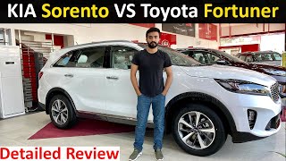 KIA Sorento VS Toyota Fortuner  Detailed Review of KIA Sorento  Yasir Malik [upl. by Nels]