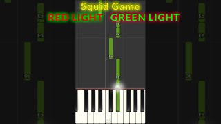 Squid Game  Red Light Green Light EASY Piano Tutorial SHORTS [upl. by Leon490]