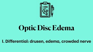 Optic Disc Edema I How to differentiate drusen edema crowded nerve [upl. by Jarus299]