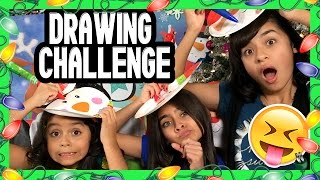 Christmas Drawing Challenge  CHALLENGES  GEM Sisters [upl. by Ecnarret]