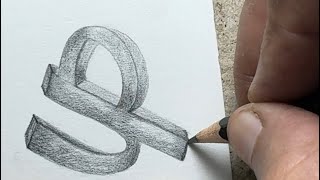 Freehand drawing ✍️ Up writing with charcoal pencil ✏️ freehand drawingletters drawing 3ddrawing [upl. by Esbenshade]