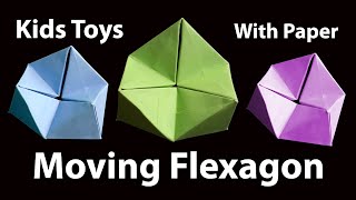 Origami Moving Flexagon  How To Make Flexagon With Paper  Kids Toys  DIY Crafts by Kaktarua [upl. by Evyn58]