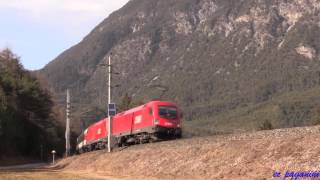 Turnuszüge und bunter Regelverkehr bei Kaiserwetter im Oberinntal am 27Februar 2016 [upl. by Mott]