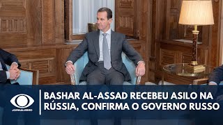 Bashar alAssad recebeu asilo humanitário na Rússia confirma o governo russo  Band em Alta [upl. by Tseng]