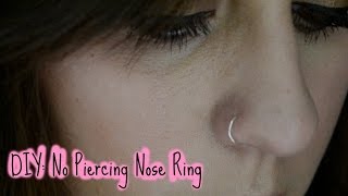 ☼ DIY No Piercing Nose Ring ☼ [upl. by Boylan]