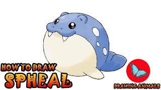 How To Draw Spheal Pokemon  Coloring and Drawing For Kids [upl. by Nywde937]