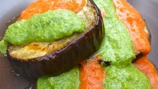 Eggplants With Pesto And Fresh Salsa Recipe [upl. by Enelrihs]