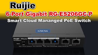 Ruijie 6Port Gigabit RGES206GCP Smart Cloud Mananged PoE Switch Unboxing And Reviews [upl. by Arluene]