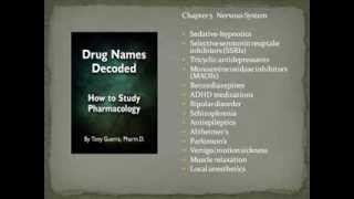 Drug Names Decoded How to Study Pharmacology Chapter 5 Neuro [upl. by Kcirdnek463]