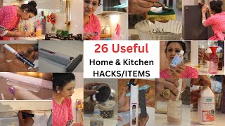 26 Genius Home amp Kitchen Hacks  Items  Useful Products Mini Mop amp Kitchen toolsDIY Cleaners [upl. by Aicak]