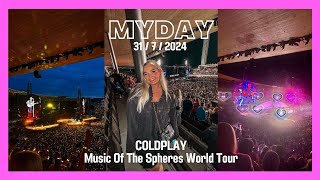 MYDAY  arkivlogi  Coldplay Music Of The Spheres World Tour Helsinki Finland [upl. by Firman685]