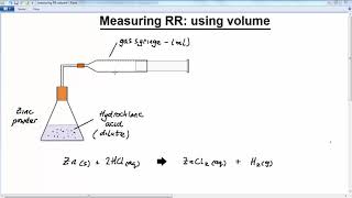 GCSE CHEMISTRY  REACTION RATE  LESSON 10  measuring reaction rate change in volume [upl. by Zales]