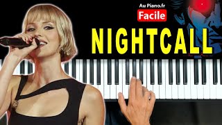 🎹 Nightcall  Kavinsky Feat Angèle amp Phoenix  Tutoriel Piano 🎶 [upl. by Eri372]