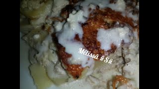 غراتان بالبطاطا الد واسههل غراتان gratin pomme de terre  Escalope haché [upl. by Llenrod]