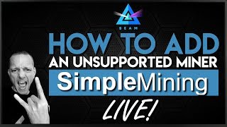 How to Add an Unsupported Miner in smOS LIVE ⛏  BEAM BEAM  Equihash 1505 [upl. by Ennayehc828]