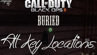 All Key locations to unlock LEROY BO2 Zombies Buried [upl. by Giffard]