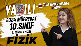 10SINIF FİZİK 2DÖNEM 1YAZILI Hazırlık  20232024 Güncel Yazılı Formatı📂PDF [upl. by Lalo580]