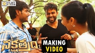 Sai Dharam Tej making Fun of Regina and Sundeep Kishan  Nakshatram Making Video  Fun on Sets [upl. by Asilej]