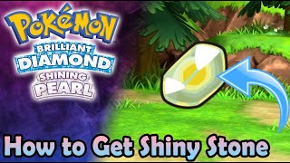 Pokemon Brilliant Diamond amp Shining Pearl  How to Get Shiny Stone [upl. by Hamforrd555]