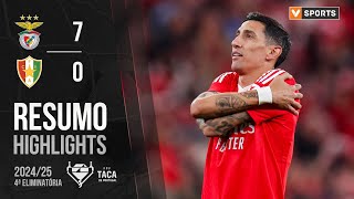 Resumo Benfica 70 Estrela Amadora Taça de Portugal 2425 [upl. by Amand787]