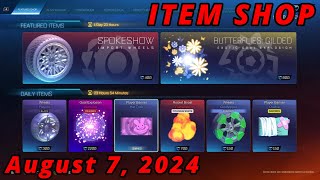 August 7 Rocket League Item Shop BUTTERFLIES GILDED GOAL EXPLOSION [upl. by Coppinger]