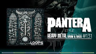 Heavy Metal Backing Track  Drum And Bass  Pantera Style  130 bpm Jam in D Minor [upl. by Keiryt277]