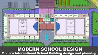 Modern International School Building DesignTop Architectural Ideas for International School campus [upl. by Yorel]