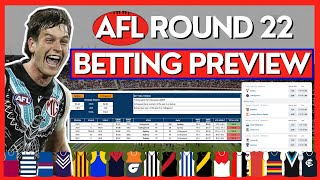 Betting Tips Trends amp Predictions For ALL Matches In Round 22  2024 AFL Season [upl. by Soulier]