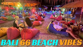 Bali Seminyak Double 6 Beach at Night [upl. by Yvehc]