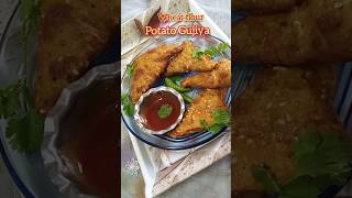 shorts Potato Snacks Recipe Potato GujiyaSnack Recipe Crispy Potato Snacks Wheat Potato Snacks [upl. by Egroej81]