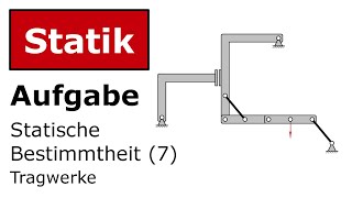 🔧 Statische Bestimmtheit 7 Technische Mechanik Statik Tragwerke [upl. by Natelson]