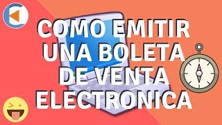 Como Emitir una boleta de venta electronica desde la clave sol  Estudio Contable En Lima [upl. by Volnak]